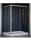 Душевой уголок Vegas Glass ZP+ZPV 140*100 08 01 профиль глянцевый хром, стекло прозрачное