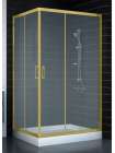 Душевой уголок Vegas Glass ZA-F 90*110 09 10 профиль золото, стекло сатин