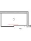 Душевой уголок GuteWetter Slide Rectan GK-863B левая 130x80 см стекло бесцветное, профиль хром