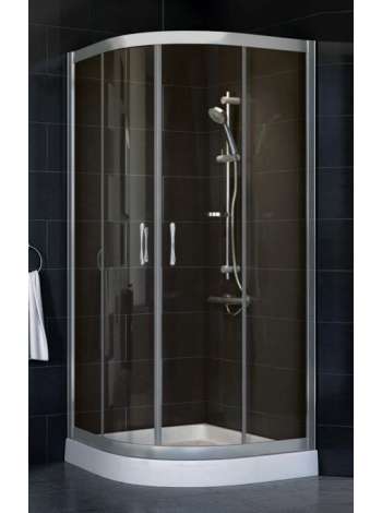 Душевой уголок Vegas Glass ZS-F 80*110 07 05 профиль матовый хром, стекло бронза