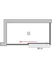 Душевой уголок GuteWetter Slide Rectan GK-863A левая 150x90 см стекло бесцветное, профиль хром