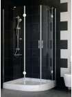 Душевой уголок Vegas Glass AFS-F 110*100 08 01 L профиль глянцевый хром, стекло прозрачное