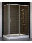 Душевой уголок Vegas Glass ZP+ZPV 130*80 07 05 профиль матовый хром, стекло бронза