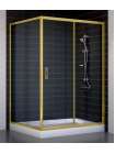 Душевой уголок Vegas Glass ZP+ZPV 130*100 09 01 профиль золото, стекло прозрачное