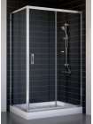 Душевой уголок Vegas Glass ZP+ZPV 110*70 08 01 профиль глянцевый хром, стекло прозрачное