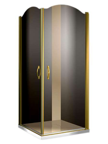 Душевой уголок Sturm Eleganz 90 gold тонированное