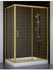 Душевой уголок Vegas Glass ZP+ZPV 120*70 09 05 профиль золото, стекло бронза