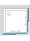 Душевой уголок GuteWetter Practic Square GK-422 70x70 см стекло бесцветное, профиль матовый хром