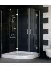 Душевой уголок Vegas Glass AFS-F 120*100 08 01 L профиль глянцевый хром, стекло прозрачное
