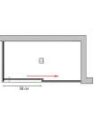 Душевой уголок GuteWetter Slide Rectan GK-863A правая 130x70 см стекло бесцветное, профиль хром