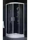Душевой уголок Vegas Glass ZS-F 80*90 01 01 профиль белый, стекло прозрачное
