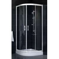 Душевой уголок Vegas Glass ZS-F 80*90 01 01 профиль белый, стекло прозрачное