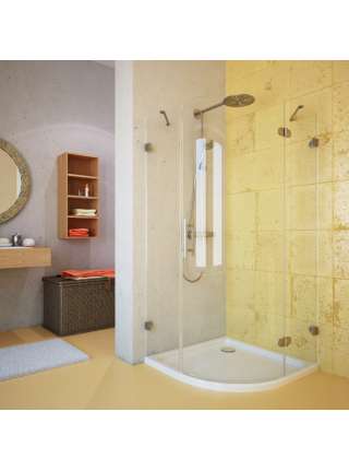 Душевой уголок GuteWetter Lux Meliori GK-001 правый 100x100 см стекло бесцветное, фурнитура хром