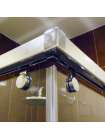 Душевой уголок GuteWetter Slide Rectan GK-864 левая 90x70 см стекло бесцветное, профиль хром