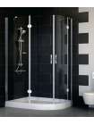 Душевой уголок Vegas Glass AFS-F 120*80 08 01 L профиль глянцевый хром, стекло прозрачное