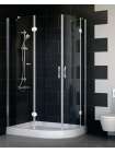 Душевой уголок Vegas Glass AFS-F 110*80 08 01 L профиль глянцевый хром, стекло прозрачное