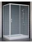 Душевой уголок Vegas Glass ZP+ZPV 120*90 01 02 профиль белый, стекло шиншилла