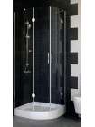 Душевой уголок Vegas Glass AFS-F 80*90 08 01 L профиль глянцевый хром, стекло прозрачное