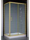 Душевой уголок Vegas Glass ZP+ZPV 100*70 09 02 профиль золото. стекло шиншилла