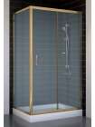 Душевой уголок Vegas Glass ZP+ZPV 100*70 05 10 профиль бронза, стекло сатин