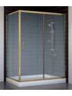 Душевой уголок Vegas Glass ZP+ZPV 140*80 05 02 профиль бронза, стекло шиншилла