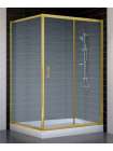 Душевой уголок Vegas Glass ZP+ZPV 120*100 09 02 профиль золото, стекло шиншилла