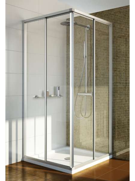 Душевой уголок GuteWetter Practic Square GK-422 70x70 см стекло бесцветное, профиль матовый хром