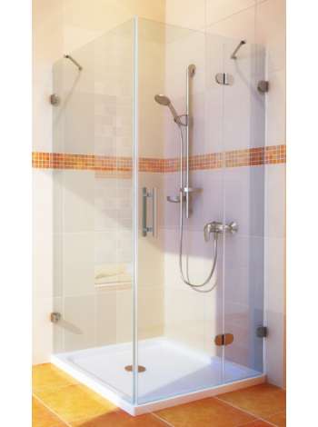 Душевой уголок GuteWetter Lux Square GK-003 правый 100x100 см стекло бесцветное 6-8, фурнитура хром