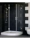 Душевой уголок Vegas Glass AFS-F 120*90 08 01 L профиль глянцевый хром, стекло прозрачное
