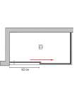 Душевой уголок GuteWetter Slide Rectan GK-863B правая 140x80 см стекло бесцветное, профиль хром