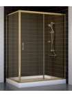 Душевой уголок Vegas Glass ZP+ZPV 140*80 05 05 профиль бронза, стекло бронза