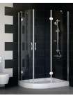 Душевой уголок Vegas Glass AFS-F 110*80 08 01 R профиль глянцевый хром, стекло прозрачное