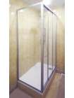 Душевой уголок GuteWetter Practic Rectan GK-403 правая 105x75 см стекло бесцветное, профиль матовый хром