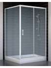 Душевой уголок Vegas Glass ZP+ZPV 110*100 01 02 профиль белый, стекло шиншилла