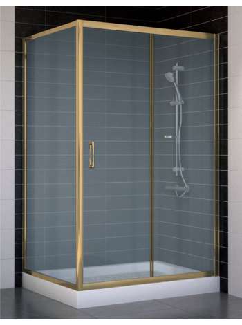 Душевой уголок Vegas Glass ZP+ZPV 110*90 05 10 профиль бронза, стекло сатин
