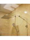 Душевой уголок GuteWetter Lux Festt GK-001 левый 90x90 см стекло бесцветное, фурнитура хром