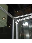 Душевой уголок GuteWetter Practic Rectan GK-404 правая 90x80 см стекло бесцветное, профиль матовый хром