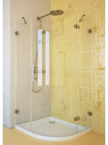 Душевой уголок GuteWetter Lux Meliori GK-001 правый 90x90 см стекло бесцветное, фурнитура хром