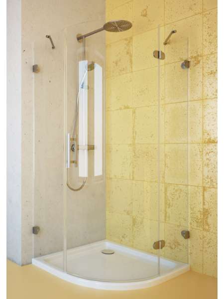 Душевой уголок GuteWetter Lux Meliori GK-001 правый 90x90 см стекло бесцветное, фурнитура хром
