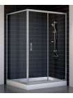 Душевой уголок Vegas Glass ZP+ZPV 120*100 07 01 профиль матовый хром, стекло прозрачное