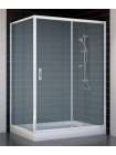 Душевой уголок Vegas Glass ZP+ZPV 130*90 01 10 профиль белый, стекло сатин