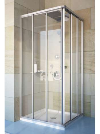 Душевой уголок GuteWetter Practic Square GK-433 90x90 см стекло бесцветное, профиль матовый хром