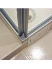 Душевой уголок GuteWetter Practic Rectan GK-422 правая 110x80 см стекло бесцветное, профиль матовый хром