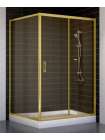 Душевой уголок Vegas Glass ZP+ZPV 120*100 09 05 профиль золото, стекло бронза