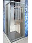 Душевой уголок GuteWetter Practic Square GK-433 90x90 см стекло бесцветное, профиль матовый хром