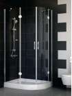 Душевой уголок Vegas Glass AFS-F 100*80 08 01 L профиль глянцевый хром, стекло прозрачное
