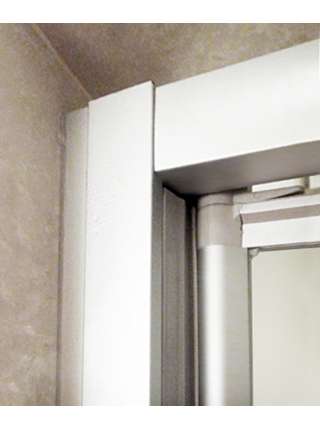 Душевой уголок GuteWetter Practic Rectan GK-401 левая 85x80 см стекло бесцветное, профиль матовый хром