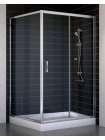 Душевой уголок Vegas Glass ZP+ZPV 110*100 08 01 профиль глянцевый хром, стекло прозрачное