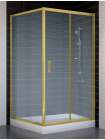 Душевой уголок Vegas Glass ZP+ZPV 100*100 09 02 профиль золото, стекло шиншилла
