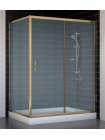 Душевой уголок Vegas Glass ZP+ZPV 140*90 05 10 профиль бронза, стекло сатин